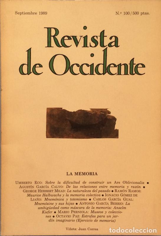 Libros: Revista de Occidente. La memoria - Aa. Vv. - Foto 1