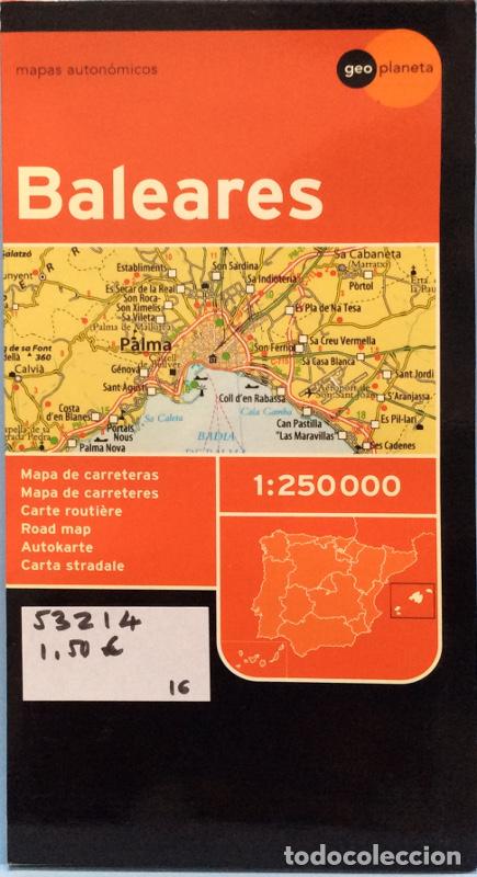 Libros: Mapas Auton&oacute;micos. Baleares - Equipo Planeta - Foto 1