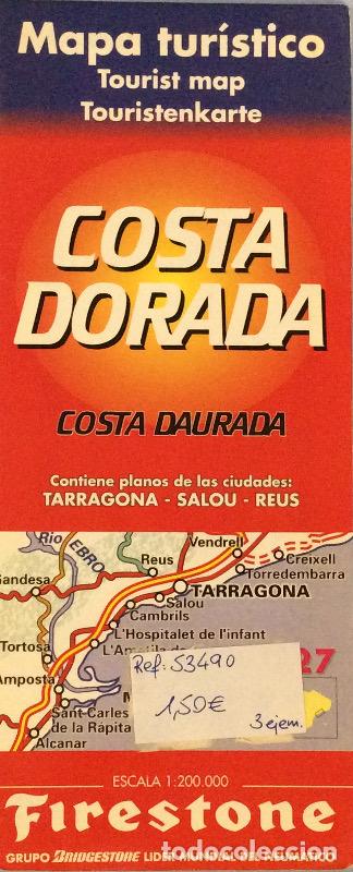 Libros: Mapa tur&iacute;stico de la Costa Dorada - Firestone - Foto 1