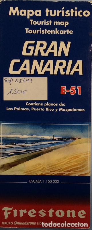 Libros: Mapa tur&iacute;stico de Gran Canaria - Firestone - Foto 1