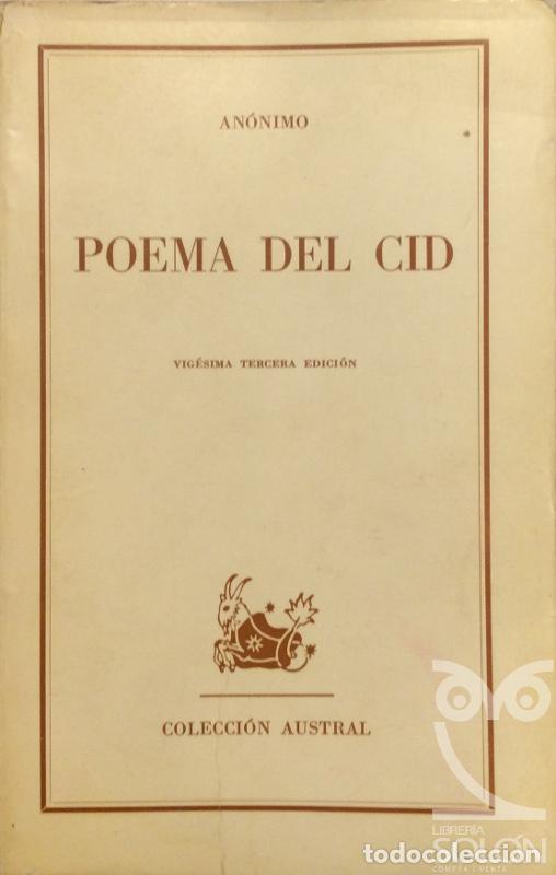Libros: Poema del Cid - An&oacute;nimo - Foto 1