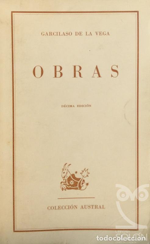 Libros: Obras - Garcilaso de La Vega - Foto 1