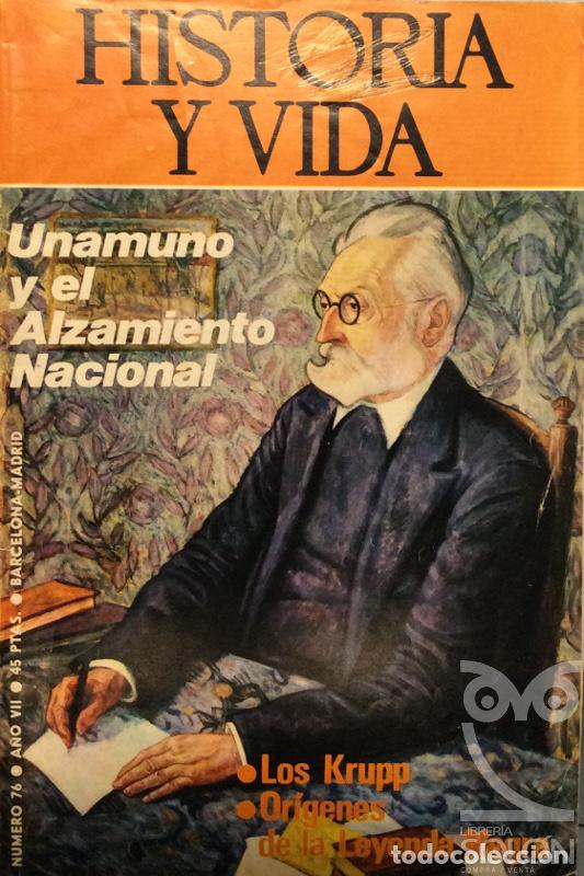 Libros: Historia y Vida n&ordm; 76 - Unamuno y el Alzamiento Nacional - Redacci&oacute;n Historia y Vida