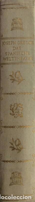 Libros: Das spanische weltheater - Joseph Gregor - Foto 2