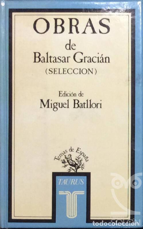 Libros: Obras (Selecci&oacute;n) - Baltasar Graci&aacute;n y Morales - Foto 1