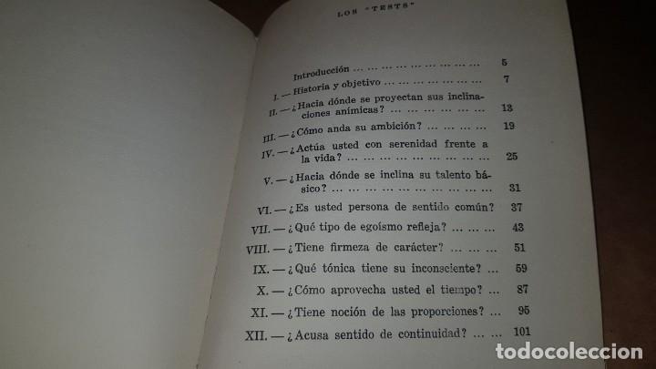 Libros: Libro LOS TESTS. Mu&ntilde;oz Espinalt. A&ntilde;o 1956 - Foto 5