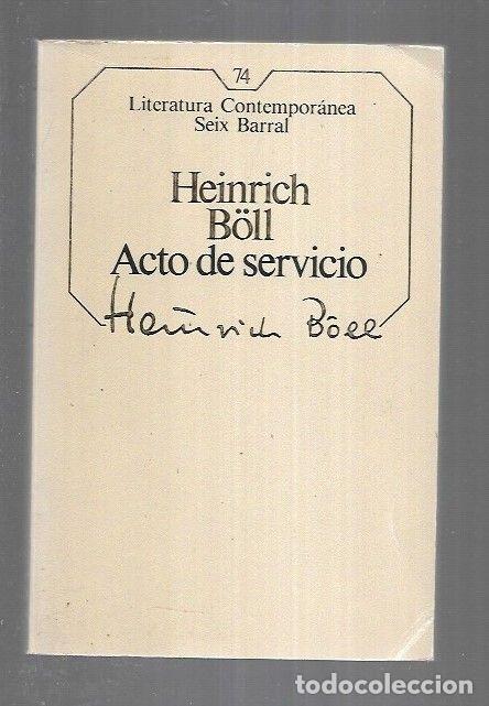Libros: ACTO DE SERVICIO - BOLL, HEINRICH - Foto 1