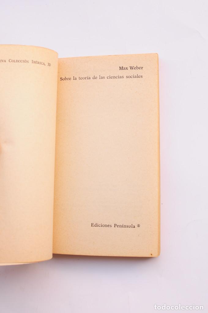 Libros: Sobre la teor&iacute;a de las ciencias sociales - WEBER, Max - Foto 2