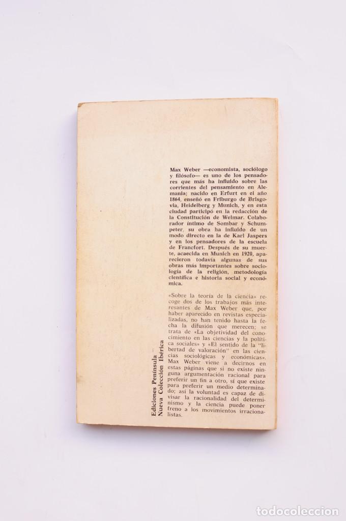 Libros: Sobre la teor&iacute;a de las ciencias sociales - WEBER, Max - Foto 4