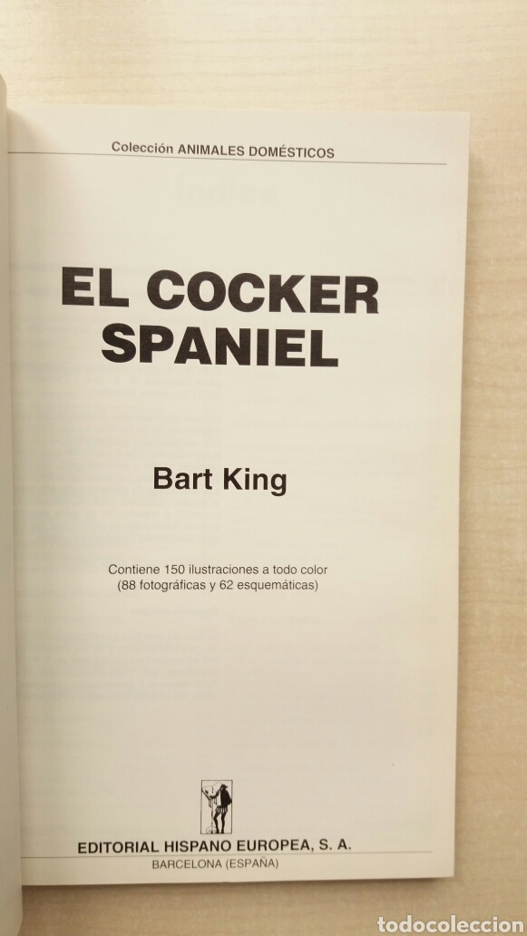 Libros: El Cocker Spaniel. Bart King. Hispanoeuropea, 1996. PERROS. - Foto 4