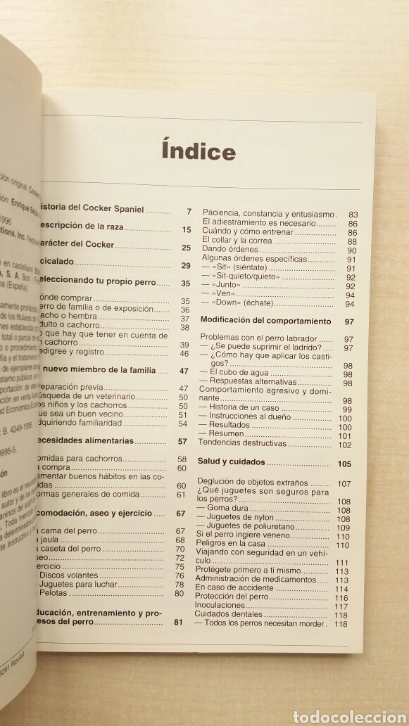 Libros: El Cocker Spaniel. Bart King. Hispanoeuropea, 1996. PERROS. - Foto 6