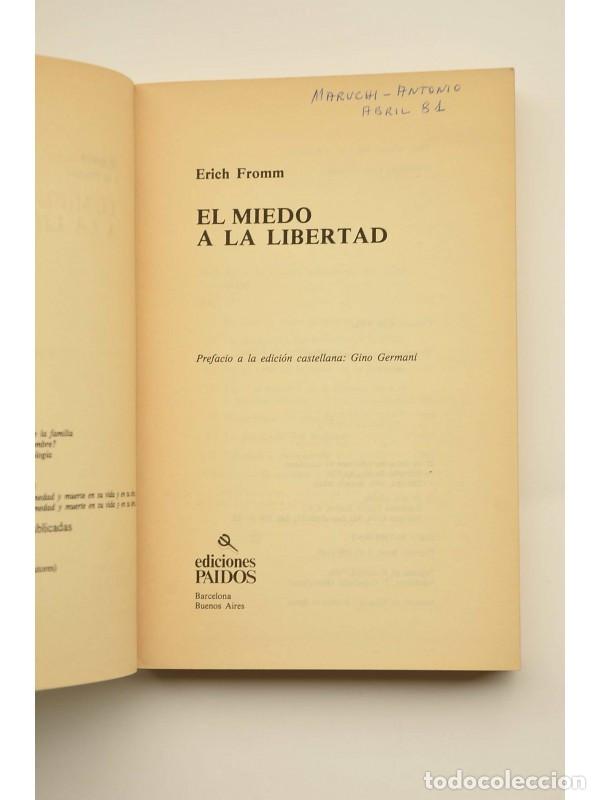 Libros: El miedo a la libertad - FROMM, Erich - Foto 2
