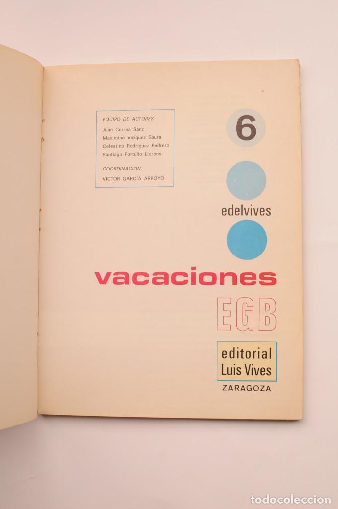 Libros: Vacaciones EGB 6&ordm; Curso - EQUIPO EDELVIVES - Foto 2