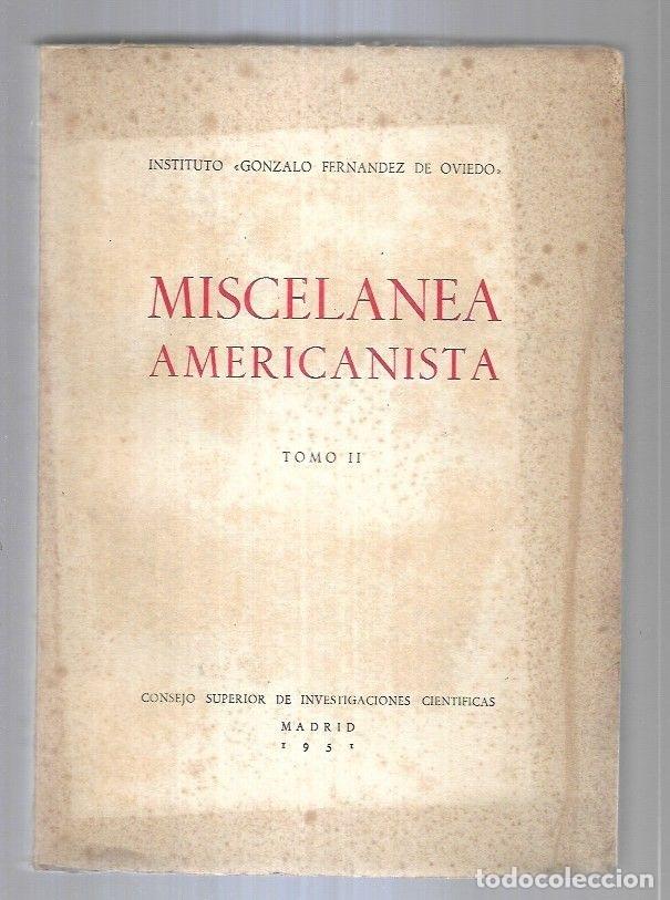 Libros: MISCELANEA AMERICANISTA. TOMO II - VARIOS - Foto 6