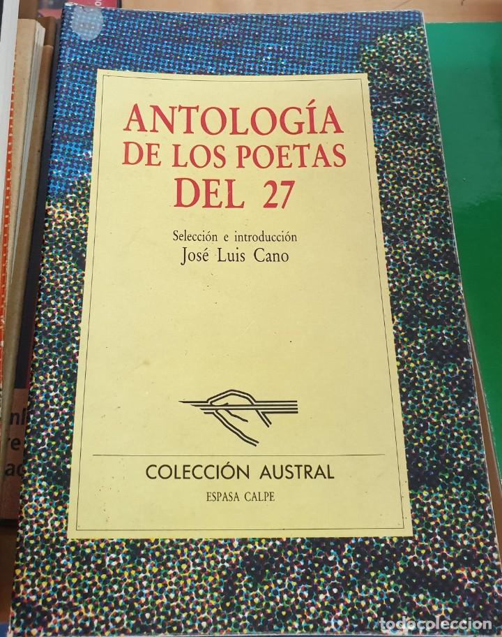 Libros: &rdquo;Antolog&iacute;a de los poetas del 27&rdquo; - &rdquo;VV.AA.&rdquo; - Foto 1