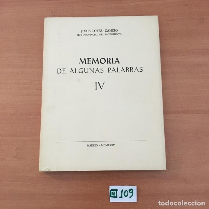 Libros: Memoria De Algunas Palabras - Foto 1