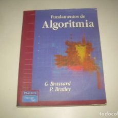 Libros: FUNDAMENTOS DE ALGORITMIA, MATEMÁTICAS. PEARSON 2004. ALGORITMO. LIBRO TEXTO CURSO ESCOLAR