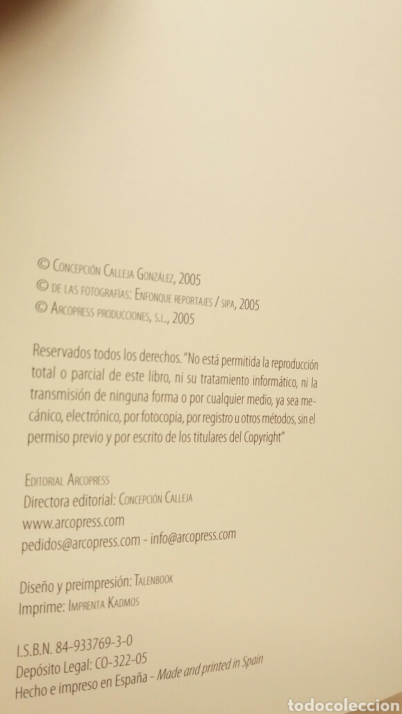Libros: El triunfo de Camilla. Concepci&oacute;n Calleja. Arco Press, 2005. - Foto 5