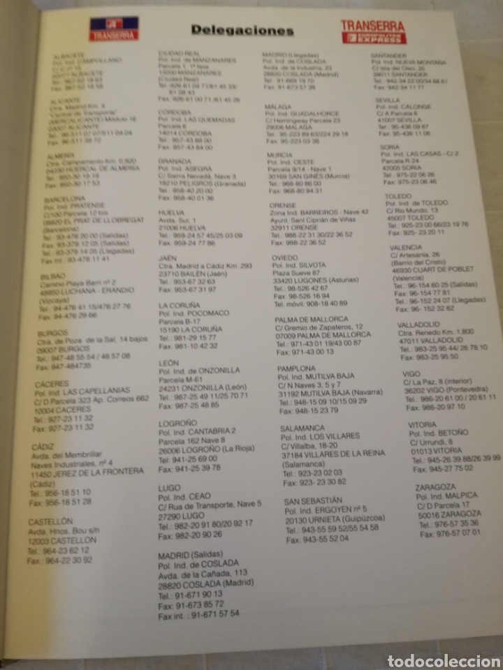 Libros: AGENDA DE 1996 TRANSERRA, S.A. - SIN USAR - Foto 3