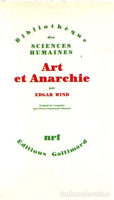 Libros: Art et anarchie - Wind, Edgar - Foto 1