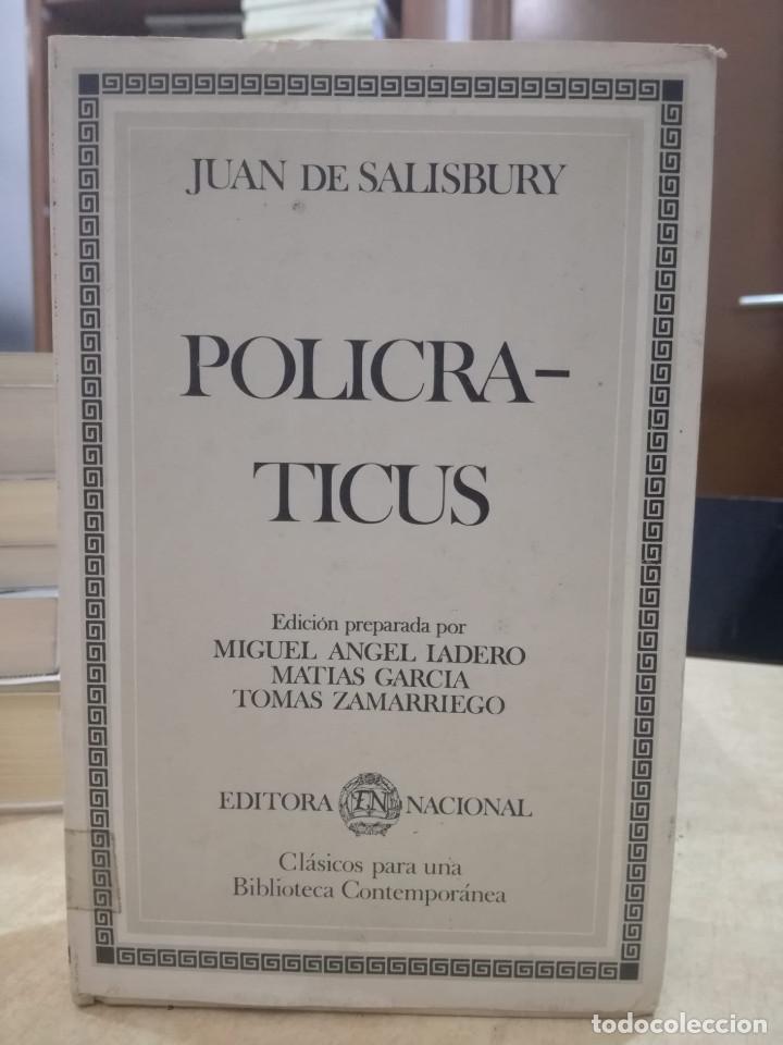 Libros: POLICRATICUS - JUAN DE SALISBURY. - Foto 1