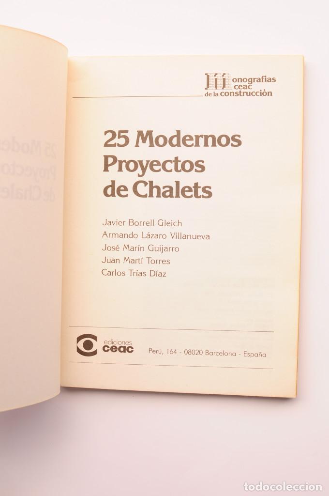 Libros: 25 modernos proyectos de chalets - AUTORES VARIOS - Foto 2