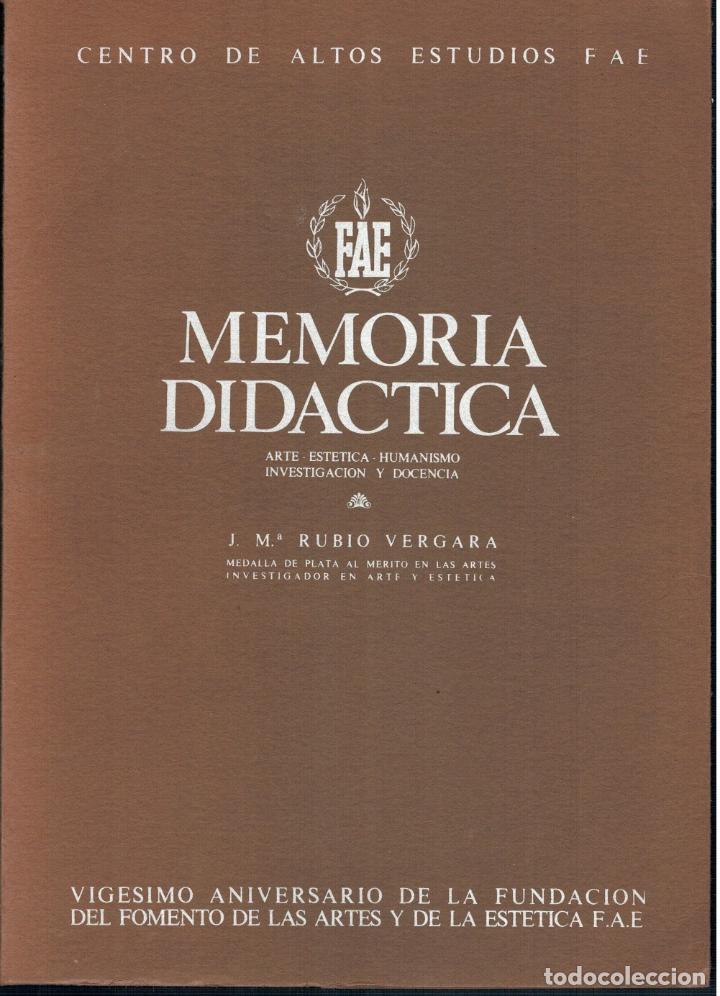 Libros: MEMORIA DID&Aacute;CTICA - J. M&ordf; Rubio Vergara - Foto 2