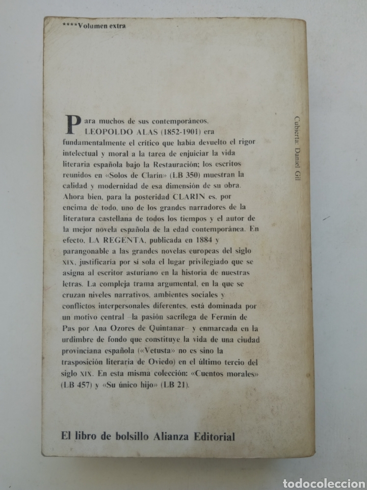 Libros: LA REGENTA/CLAR&Iacute;N LEOPOLDO ALAS - Foto 3
