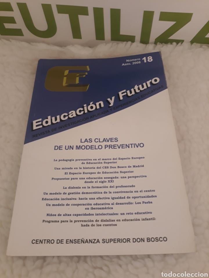 Libros: Educacion y futuro. Centro de ense&ntilde;anza superior don bosco. - Foto 1