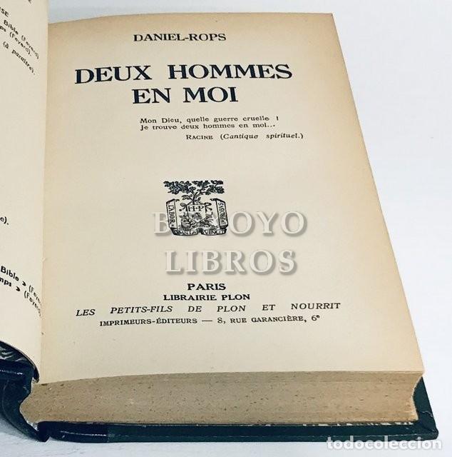 Libros: DANIEL-ROPS [Henri Petiot]. Deux hommes en moi - Foto 2