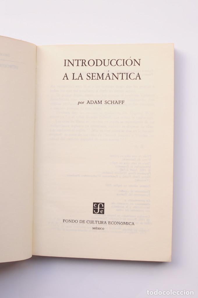 Libros: Introducci&oacute;n a la sem&aacute;ntica - SCHAFF, Adam - Foto 2