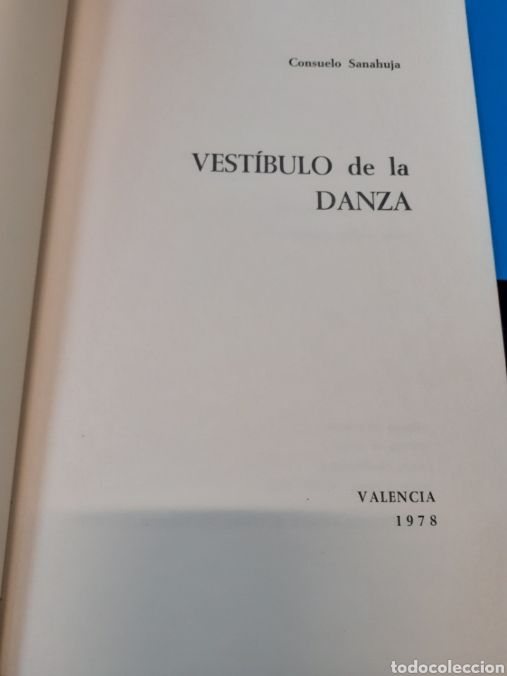 Libros: VESTIBULO DE LA DANZA - SANAHUJA,Consuelo - Foto 2