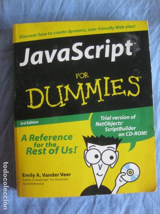 Libros: JAVAS ZCRIPT FOR DUMMIES. EMILY A. VANDER VEER. CON CD-ROOM. - Foto 1