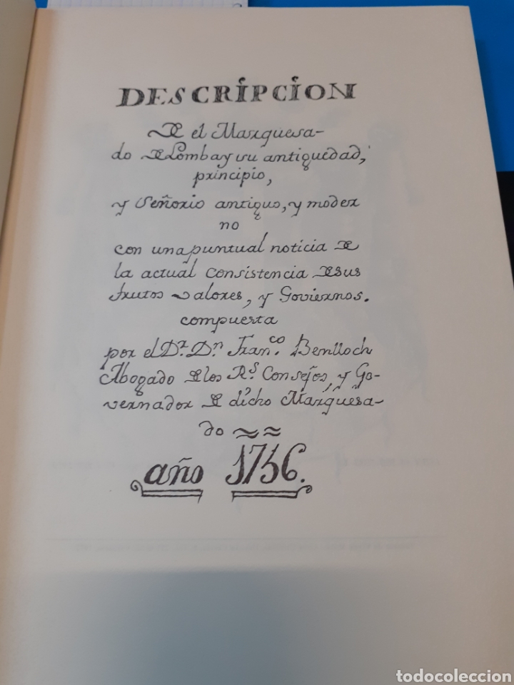 Libros: MARQUESADO DE LLOMBAY - BENLLOCH,Francisco - Foto 2