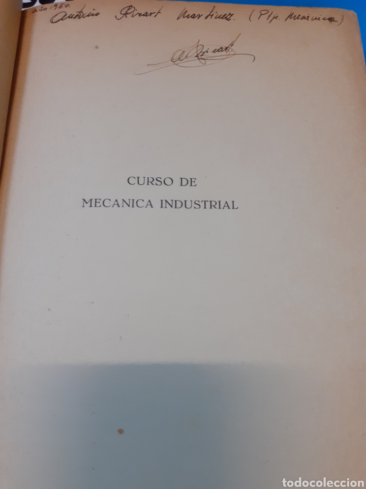 Libros: CURSO DE MECANICA INDUSTRIAL - FERRER,Ricardo - Foto 2