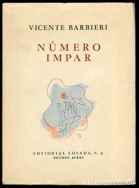Libros: BARBIERI, Vicente - N&uacute;mero impar - Foto 1