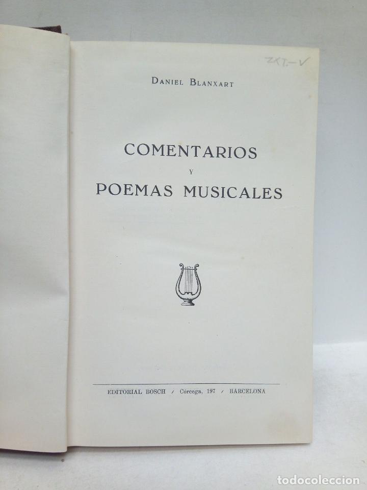 Libros: BLANXART, Daniel - Comentarios y poemas musicales - Foto 2