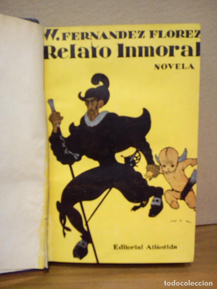 Libros: FERNANDEZ FLOREZ, W. - Relato Inmoral (Novela) - Foto 2