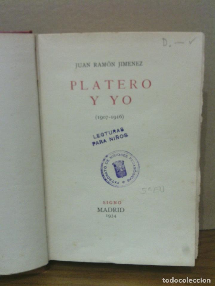 Libros: JIMENEZ, Juan Ram&oacute;n - Platero y Yo. (1907 - 1916) - Foto 2