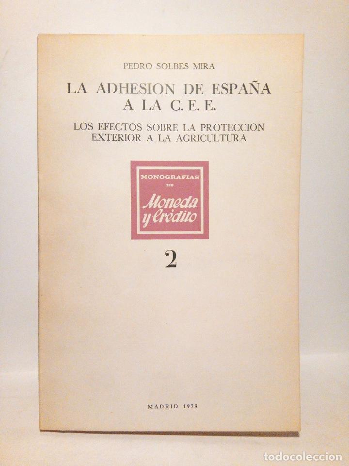 Libros: SOLBES MIRA, Pedro - La adhesi&oacute;n de Espa&ntilde;a a la C. E. E.: Los efectos sobre la protecci&oacute;n exterior a - Foto 1