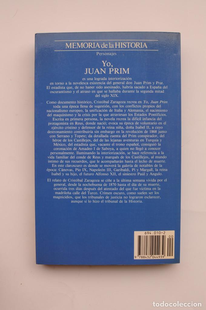 Libros: Yo, Juan Prim - ZARAGOZA, Crist&oacute;bal - Foto 6