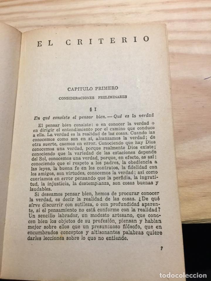 Libros: El criterio - Jaime Balmes - Foto 4