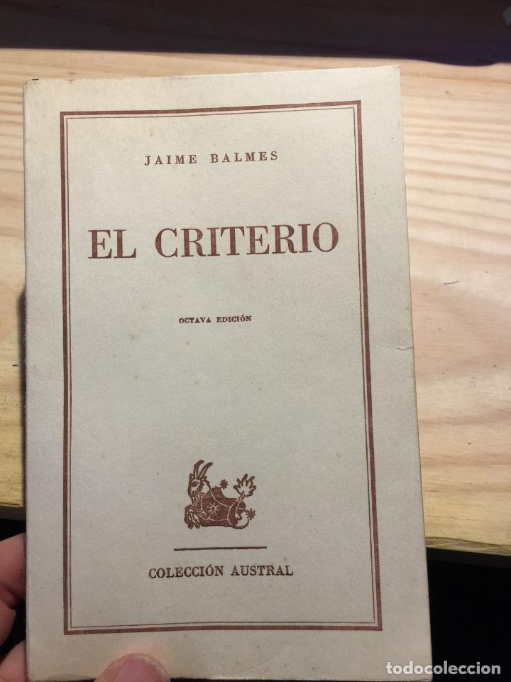Libros: El criterio - Jaime Balmes - Foto 1
