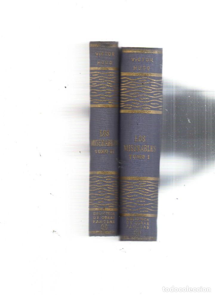 Libros: LOS MISERABLES VICTOR HUGO EN DOD TOMOS 1 Y 2 - Foto 2