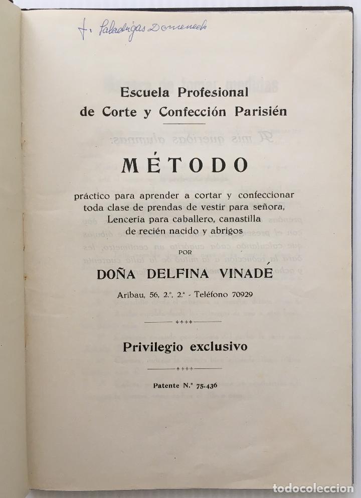 Libros: CORTE PARISI&Eacute;N. SISTEMA VINAD&Eacute;. ANT&Iacute;GUO LIBRO DE CORTE Y CONFECCI&Oacute;N - Foto 2