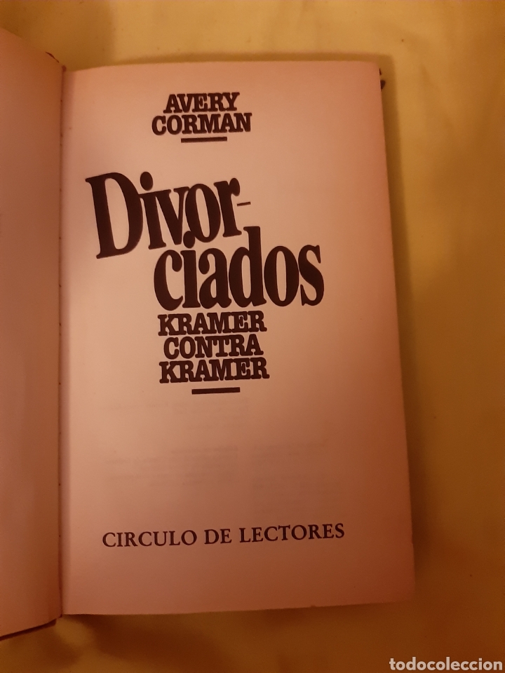 Libros: Libro Divorciados (Kramer contra Kramer) - Foto 2
