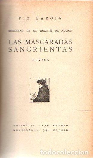 Libros: Las mascaradas sangientas - Baroja, P&iacute;o - Foto 1