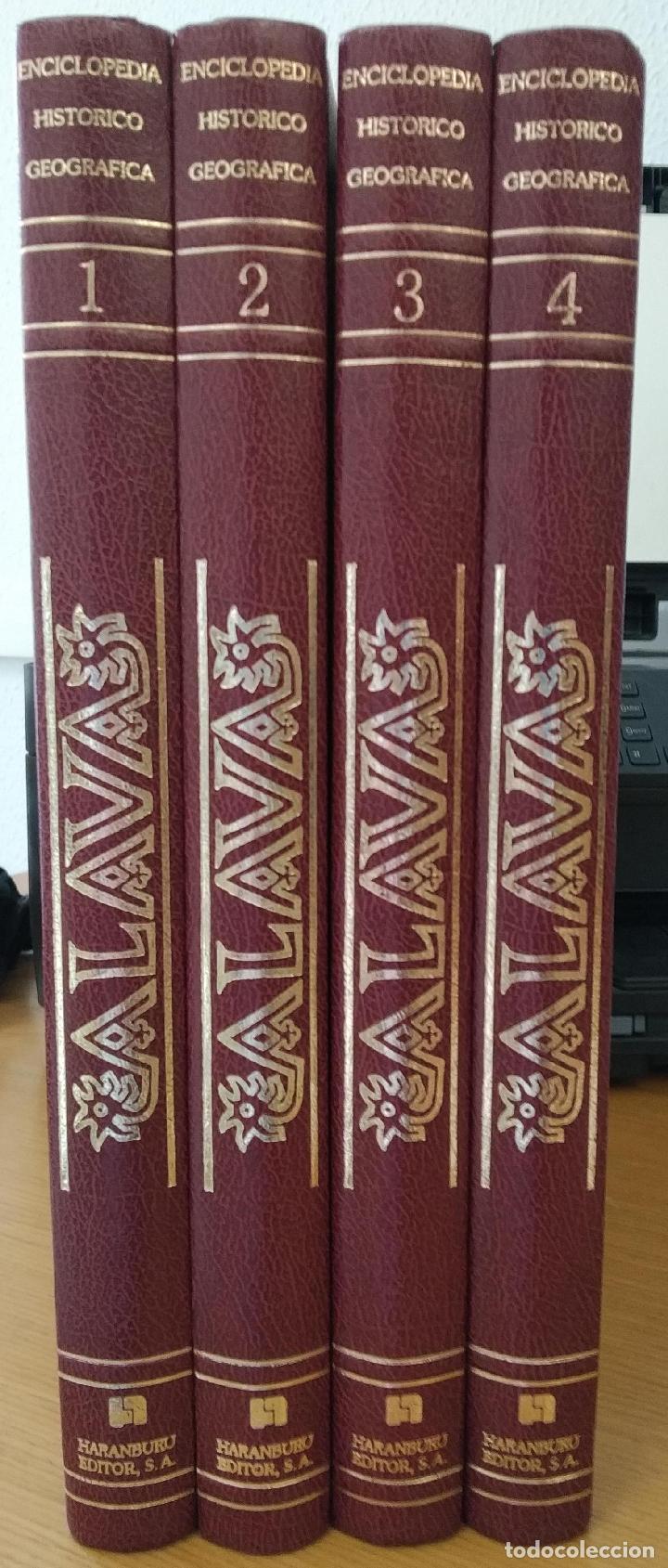 books: Enciclopedia hist&oacute;rico geogr&aacute;fica de &Aacute;lava. Tomos I, II, III y IV - VVAA