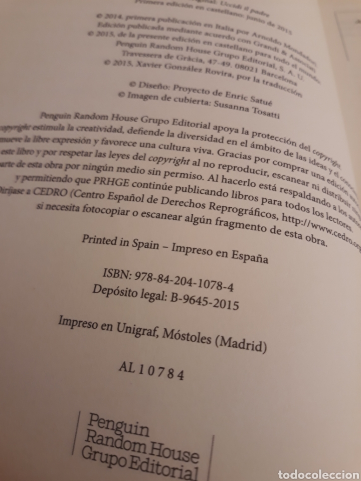Libros: Sandrone Dazieri.No estas solo.Alfaguara. - Foto 3