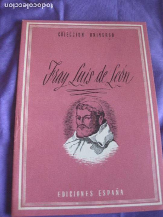 Libros: FRAY LUIS DE LEON. LOS INMORTALES. 16 PAGINAS. EDICIONES ESPA&Ntilde;A - Foto 1
